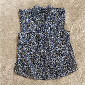 Banana Republic Floral Sleeveless Blouse